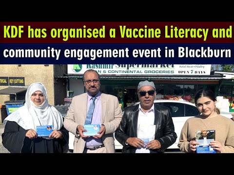 KDF has organised a Vaccine Literacy and community engagement event in Blackburn