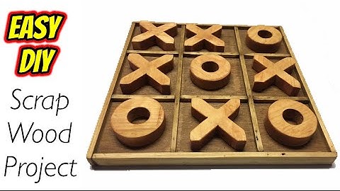Tick Tac Toe board game //easy diy project//scrap wood