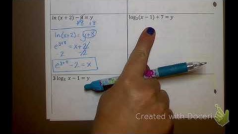 15.1B Rewriting Logarithms as Exponential Equations