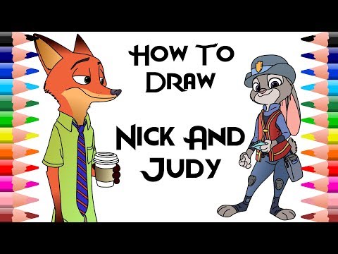 how-to-draw-and-color-nick-and-judy---zootopia-coloring-pages