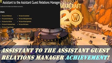 Assistant to the Assistant Guest Relations Manager | Complete All hidden Guest Relations stories
