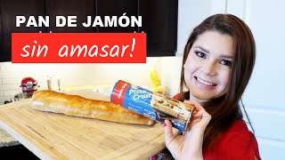 PAN DE JAMON SIN AMASAR!!! | FACIL Y DELICIOSO | RECETAS NAVIDEÑAS🎁🎄