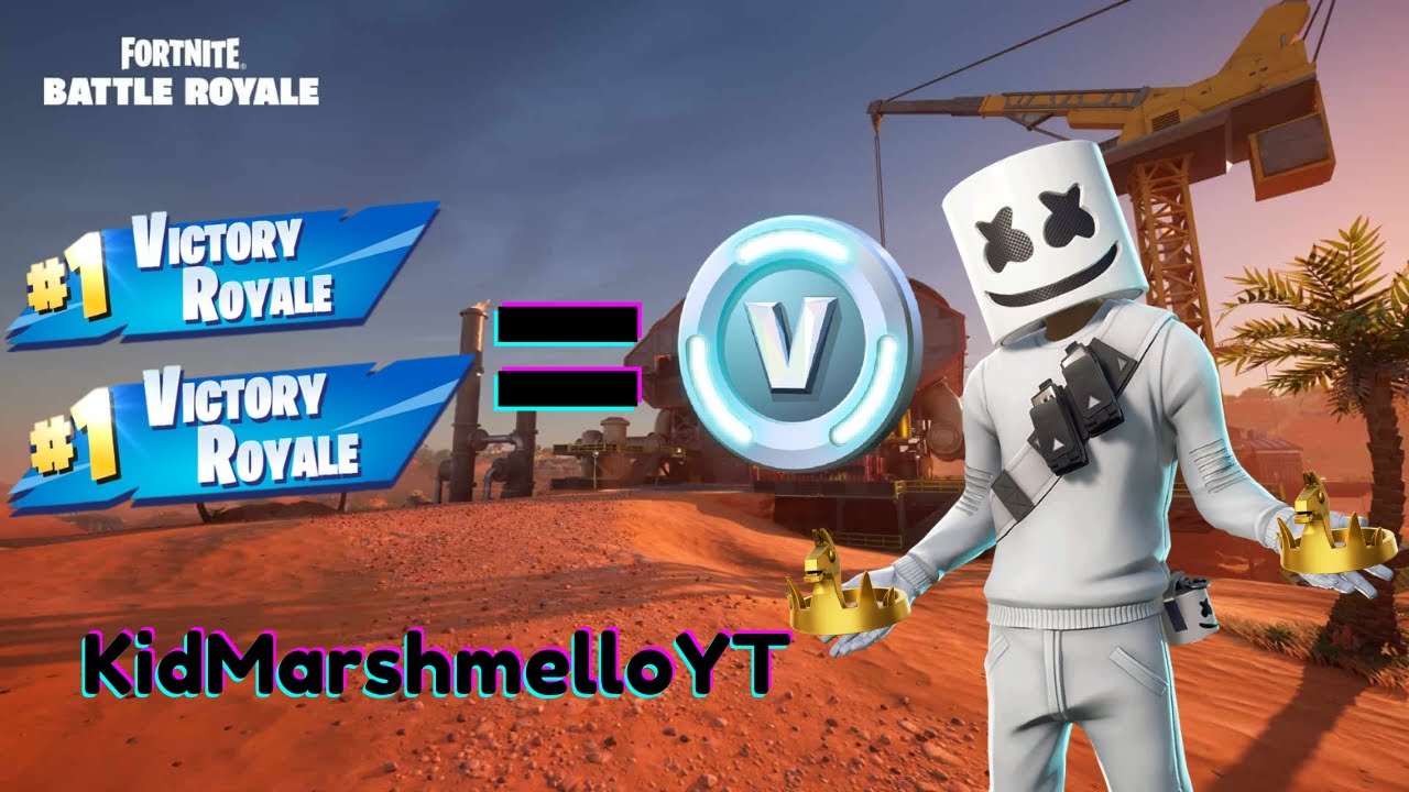 2 WINS IN A ROW = V-BUCKS (Duo: TalonT-Rex) | KidMarshmelloYT - YouTube