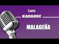 Malagueña, con letra karaoke