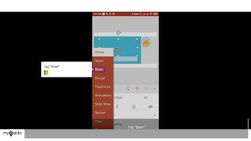 How to draw with mouse or touch in MS PowerPoint mobile app