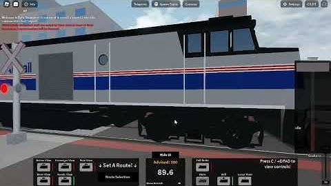 Roblox Rails Unlimited Railfanning: Amtrak Prairieland Flyer "Phase IV Scheme"