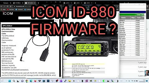 ICOM ID-880 FIMRWARE UPDATE ?