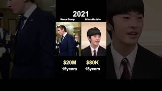 Famous Barron Trump vs Prince Hisahito: who’s richer? #celebrity #celebrities #fyp #usa #funny Wealth