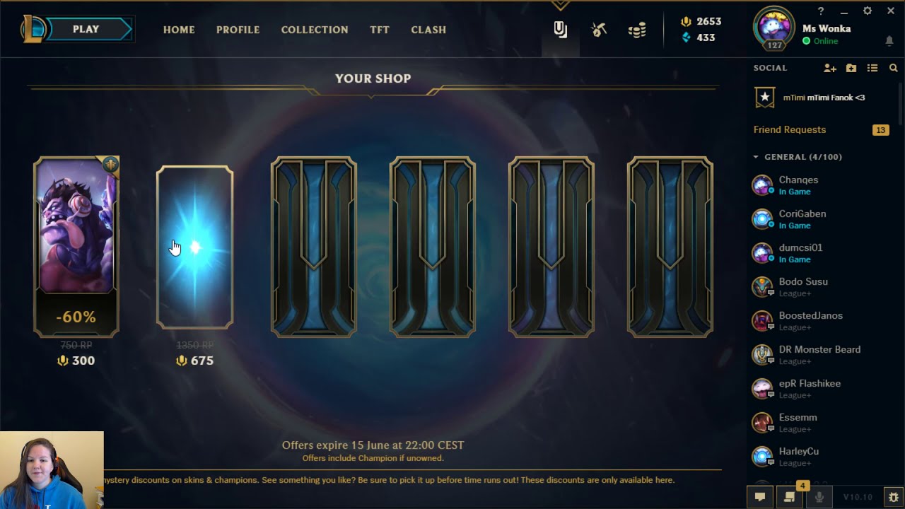 Your shop LoL 2020 május YouTube