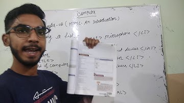 Class-6 Computer Chapter-8 ( Html:- An introduction)  Part-4 By Rohit sir