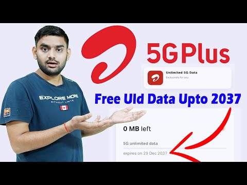 Airtel 5G Plus Unlimited 5G Data Free Upto 2037 | Airtel 5G Plus Free Unlimited 5G Data Validity |