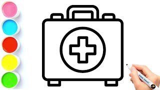 How to Draw First Aid Box Easy | How to Draw First Aid Box | First Aid Box Drawing | Draw Smart
