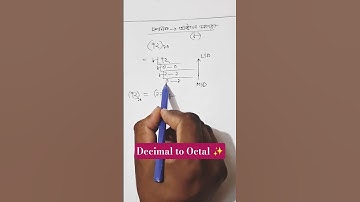 দশমিক থেকে অক্টাল সংখ্যায় রুপান্তর। #hscictchapter3 #দশমিকথেকেঅক্টাল #hscict #ict #decimaltooctal