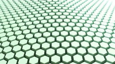 Abstract Wavy Green Hexagon Outlines Stock Motion Graphics