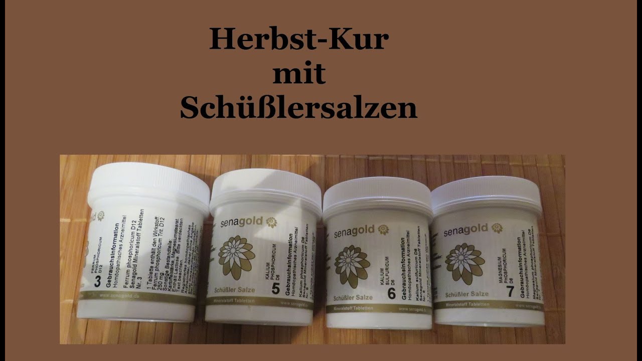 Die Schüßler Salze Kur für den Herbst * Schüßlersalze YouTube Die Schüßler Salze Kur für den Herbst * Schüßlersalze YouTube