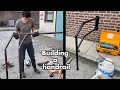 Building a handrail from steel tubing. In the future I&#39;ll use aluminium, but I can&#39;t weld that yet.