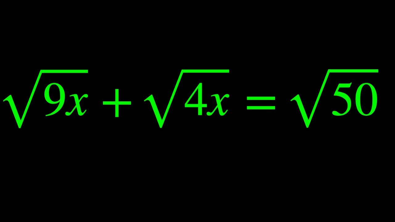 Математический тест SAT | Сможете ли вы найти x? | Тест по иррациональным уравнениям