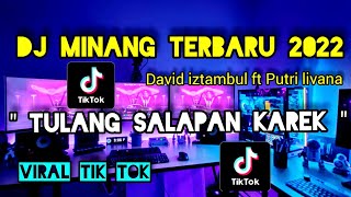 DJ MINANG TERBARU 2022 //TULANG SALAPAN KAREK REMIX FULL BASS TIKTOK//DAVID IZTAMBUL FT PUTRI LIVANA