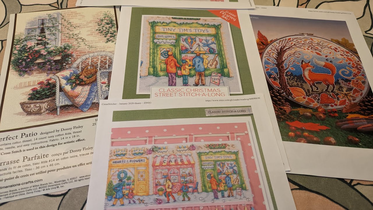 FLOSSTUBE #86 Cross stitch WIPs for October 2023 (part 2)