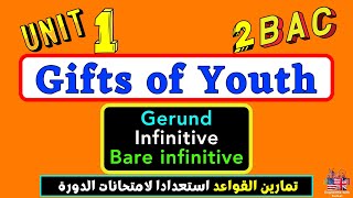 Gifts of Youth Exercises Gerund infinitive bare infinitive تمارين القواعد
