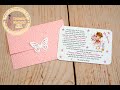 How to make an easy invitation/ DIY BAPTISM / CHRISTENING INVITATIONS/ Stay home / lockdown activity