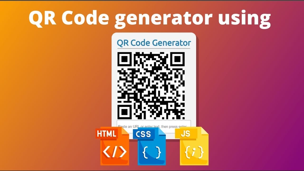 QR Code Generator Using HTML, CSS, and JavaScript | Step-by-Step ...