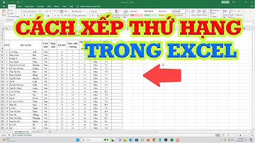 Thủ thuật sắp xếp thứ hạng trong Excel Hiệu quả