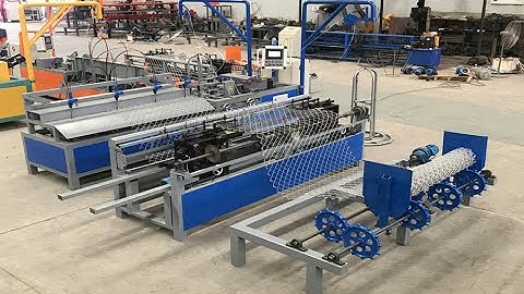 Factory price automatic double wire mold chain link fence making machine
