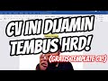 Cara Membuat CV Yang Baik Cuma 10 Menit (FREE TEMPLATE!)