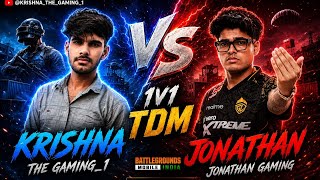 @KRISHNA_THE_GAMING_1 vs JONATHAN 1V4 TDM GAMEPLAY BGMI PUBG MOBILE 🔥😱 #pubgmobile #video #jonathan 