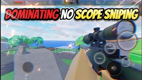 I Dominated No Scope Sniping! (Roblox)