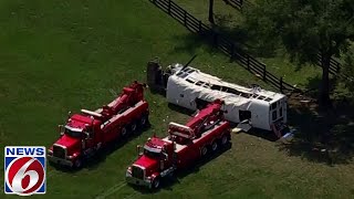 Hospital officials give update on bus crash victims