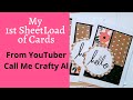 My 1st Batch-SheetLoad of Cards- Call Me {Crafty} Al November 2020 Sketch
