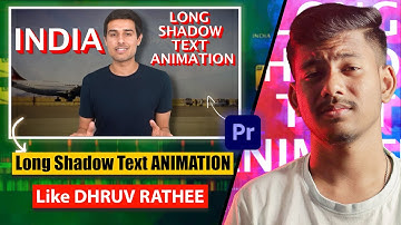 How To Create Long Shadow Text Animation Like @dhruvrathee In Premiere Pro | EP-01 | Bijoy Dey