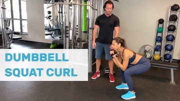 Dumbbell Squat Curl