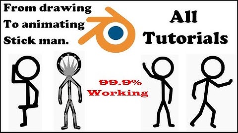 Very Simple Stickman Rigging Setup at Real | blender 2d animation tutorial