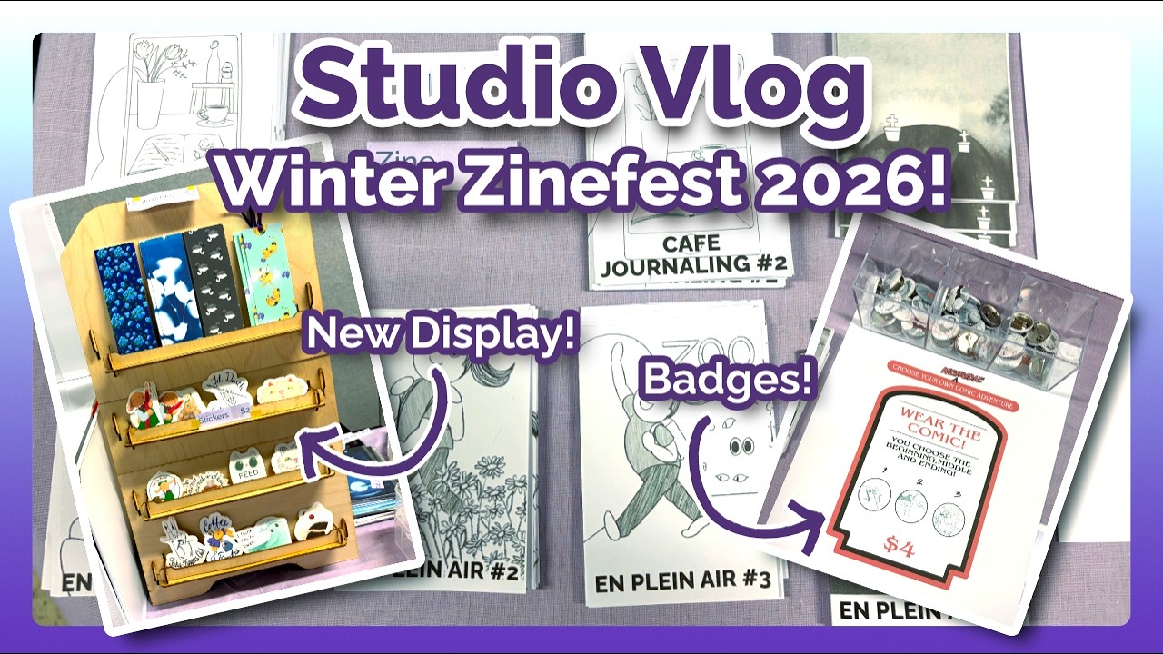 Winter Zinefest 2026 | Studio Vlog