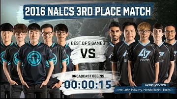 IMT vs CLG Game 1 Highlights  IMMORTALS vs COUNTER LOGIC GAMING NA LCS PLAYOFF 3rd PLACE Summer 2016