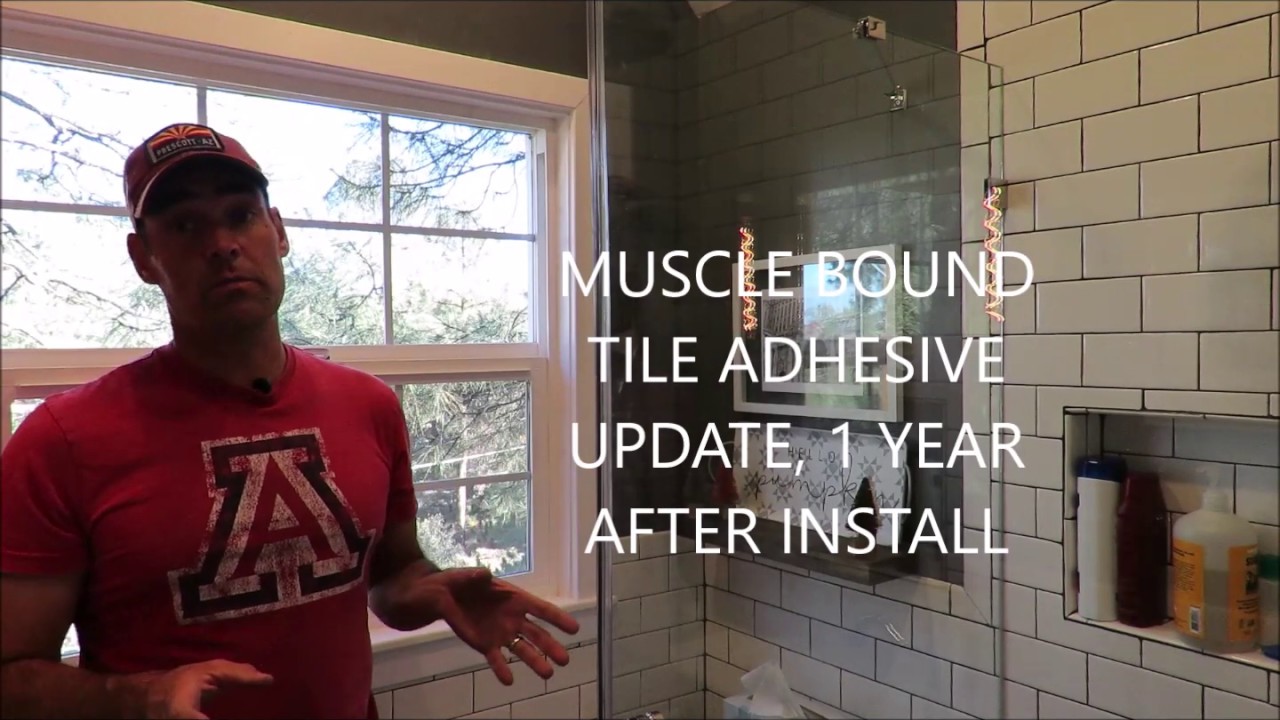 Reviewing musselbound adhesive #tile #tileinstallation