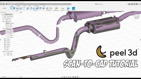 peel 3d™ | Scan-to-CAD tutorial on car exhaust pipe