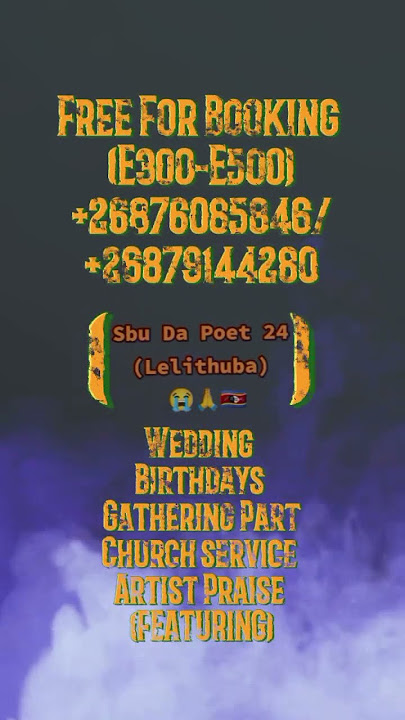 Lelithuba by Sbu Da Poet 24 🇸🇿🙏😭🔥