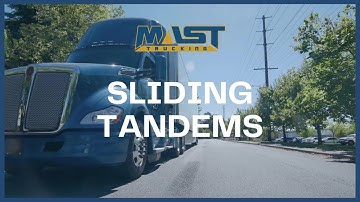 How to Slide Tractor Trailer Tandems
