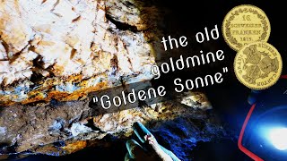 The old goldmine 'Goldene Sonne' at the Calanda (Switzerland)