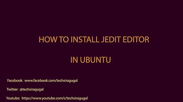 How to install jedit editor in ubuntu