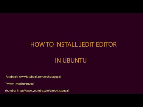 How to install jedit editor in ubuntu