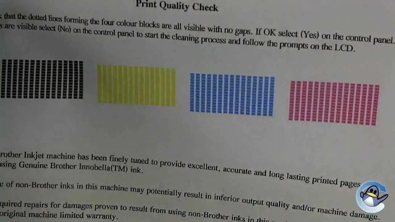 How to do a Test from a Brother MFC-J430W Printer YouTube