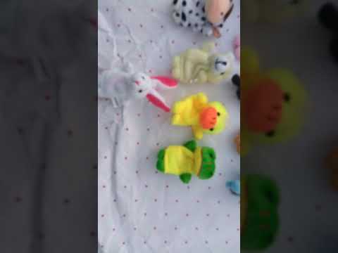 Animal Design Finger puppet plush toy 10pcs/set