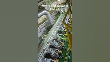 #Container ship# main engine # way to Engine room via  under deck passage # merchant Navy videos