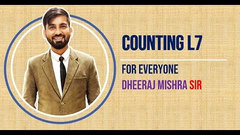 Counting | L7 | Permutation and Combination | For All Branches | Dheeraj Mishra Sir | GATE Crash