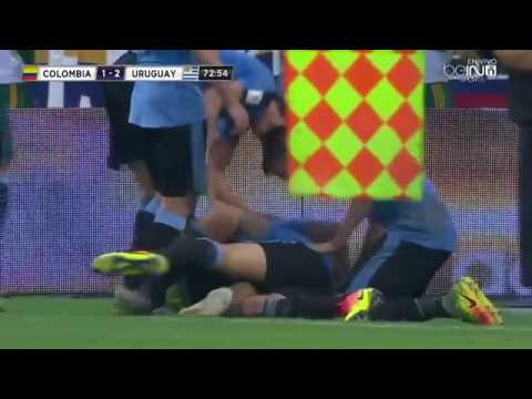 Колумбия - Уругвай 2:2 видео